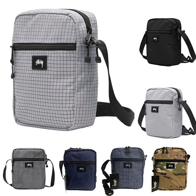 Сумка через плечо Stussy 19x16 камуфляж Серый/черный Запоріжжя - фото 1