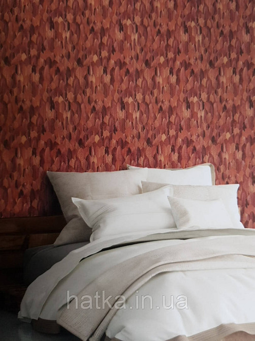 Обои виниловые на флизелине Marburg 31734 Imagine листья бордовые алые красные Киев - изображение 3