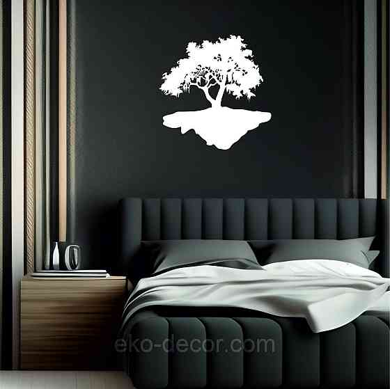 Декоративное настенное Панно «Дерево», Декор на стену 70*67 см, Белый Киев