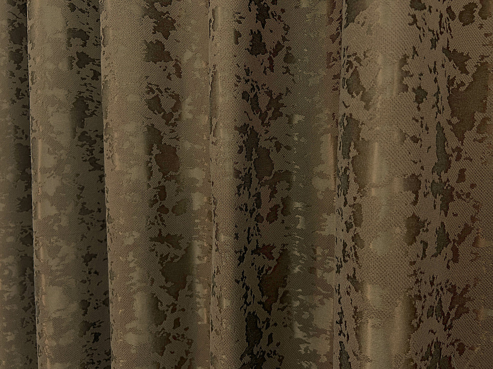 Комплект готовых штор VR-Textil Лен мрамор Pavliani ХО № 1261ш Коричневый 200х280 см 2 шт (32-316) Киев - изображение 8