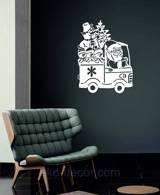 Декоративное настенное Панно «Новый год», Декор на стену 110*83 см, Белый Киев - изображение 5