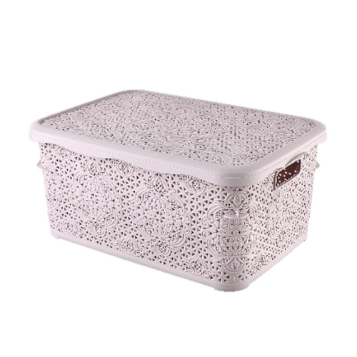 Кошик 2,5л mini з кришкою рожевий Lace ELIF Житомир