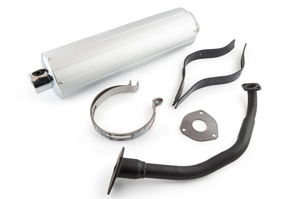 Глушитель скутер 4 Т китай 125/150 (+колено под 13) Мукачево - изображение 1