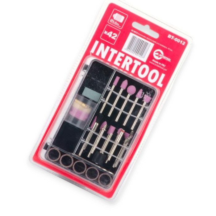 Камені шліфувальні набір 42шт з аксесуарами для гравера, осі 3,2 мм (кейс) Мукачево - фото 6