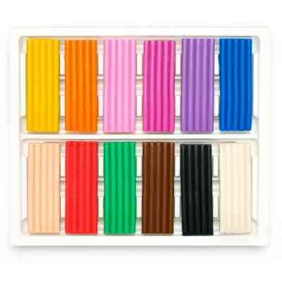 Пластилин Школярик Прямоугольный 12 цветов 276 г (303117001-UA) Винница