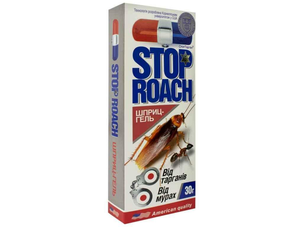 Гель-шприц від тарганів та мурах 30г Stop Roach ТМ GLOBAL   Solmir Київ - фото 1