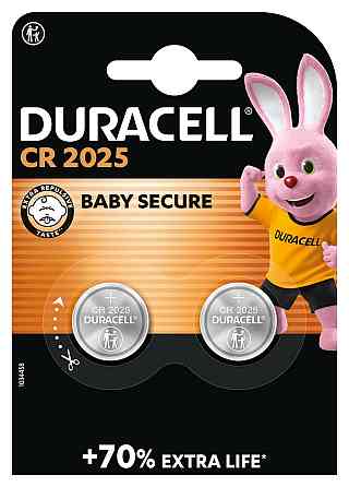 Спеціальна літієва батарейка типу «таблетка» Duracell 2025 3V, (DL2025/CR2025), 2 шт. (6409618) Київ
