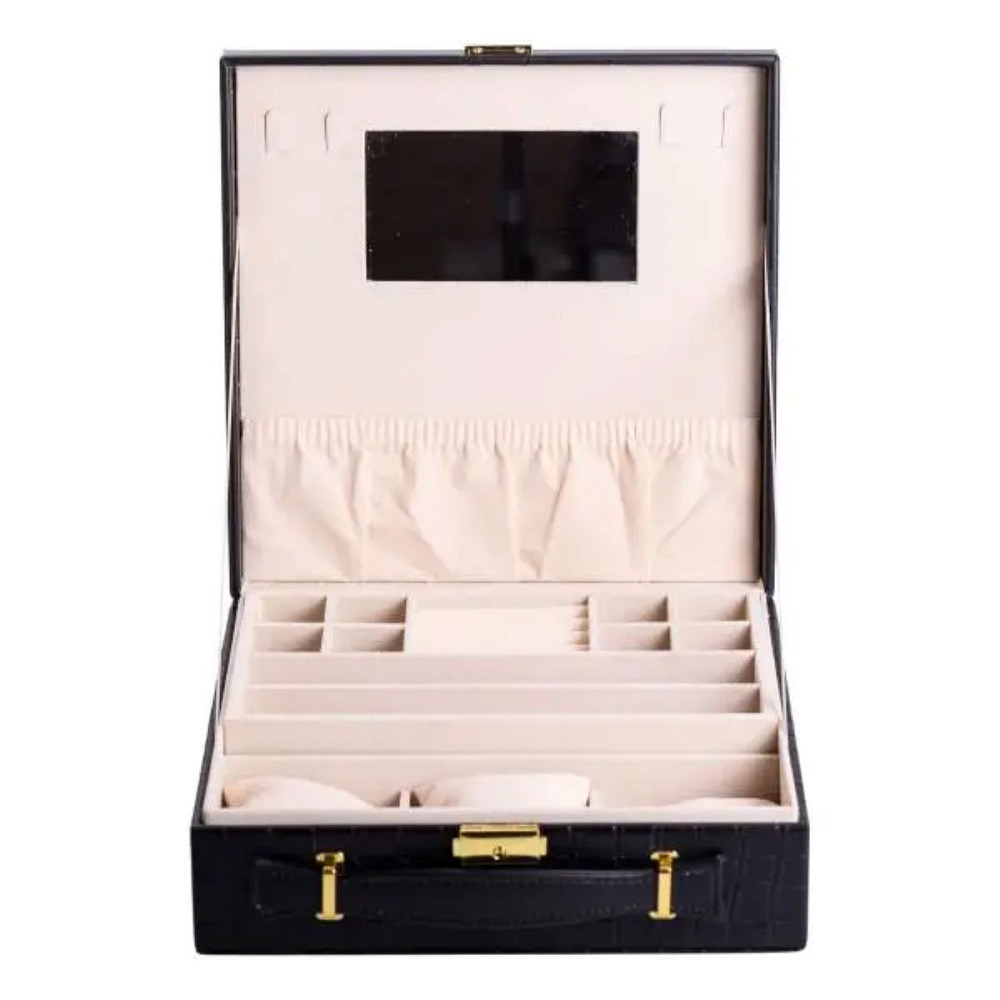 Yiwu Скринька для прикрас з еко шкіри 2 яруси органайзер для ювелірних виробів HP-5-35B Коломыя - изображение 1