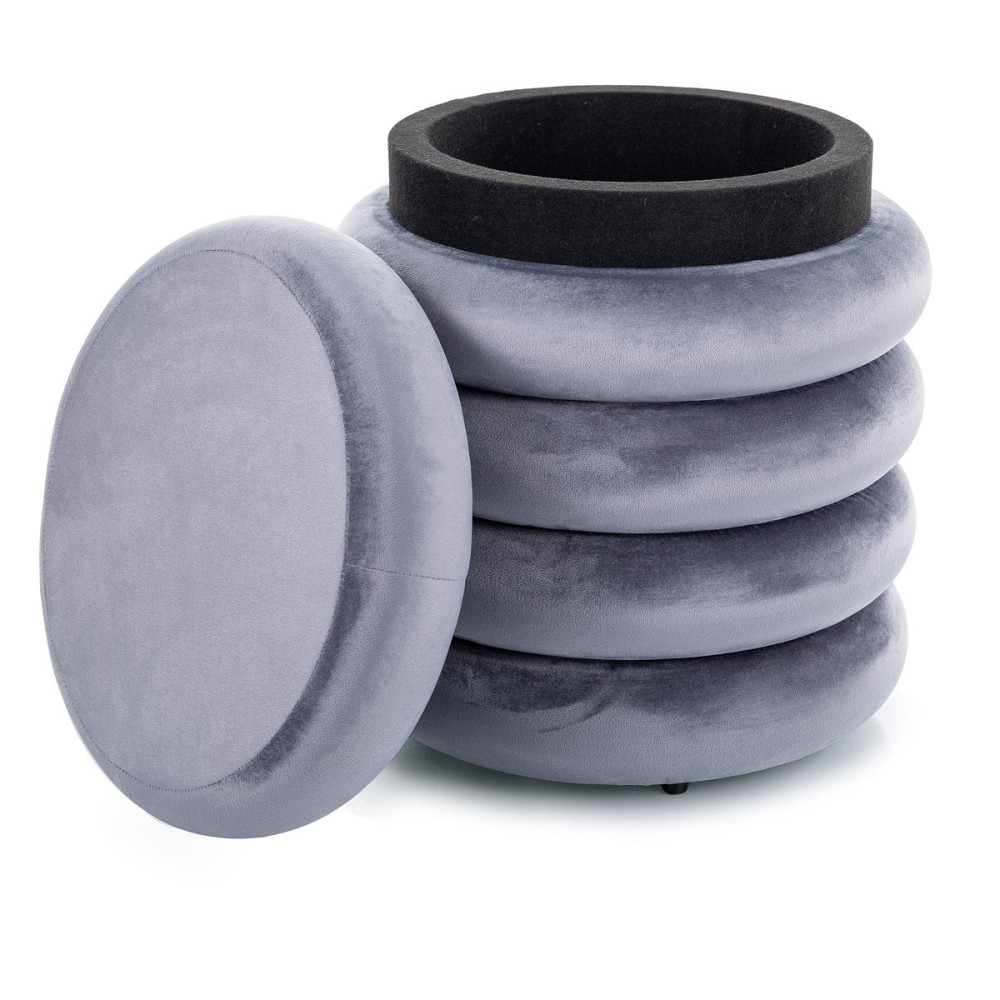 Пуф CALVI VELVET сірий TAP.252 Киев - изображение 3