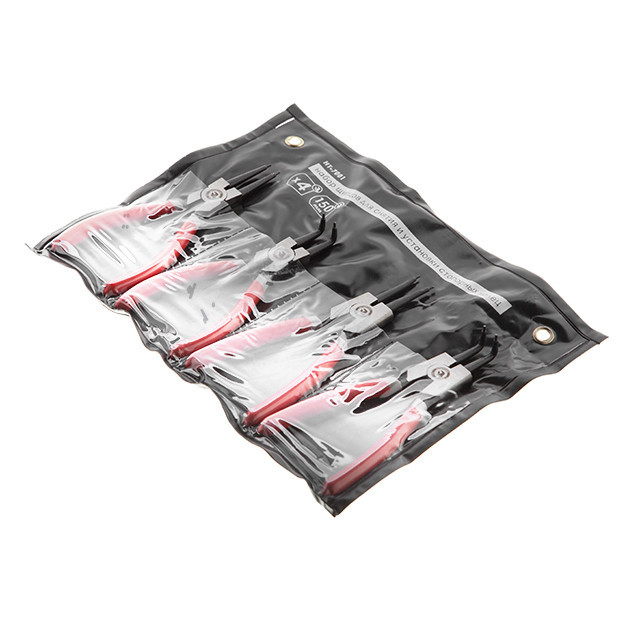 Набір щипців INTERTOOL HT-7001, 4 шт., 150 мм - 4 щипці для різних типів стопорних кілець Львів - фото 9