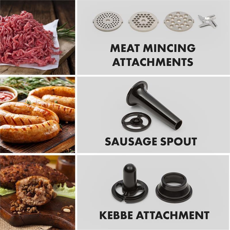 Набір стаціонарних міксерів Curve Plus 5 л 
            
                 М'ясорубка 4-в-1 
                 срібло (Німеччина, читати опис) Рівне - фото 3