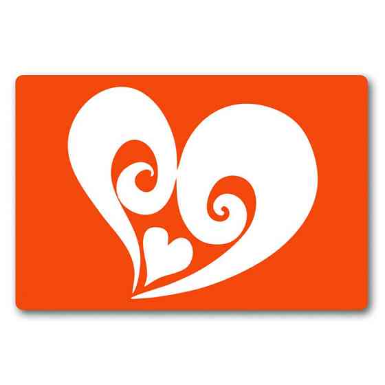 Трафарет для био-тату Сердечко c053-15*20см, размер 15х20 см Винница