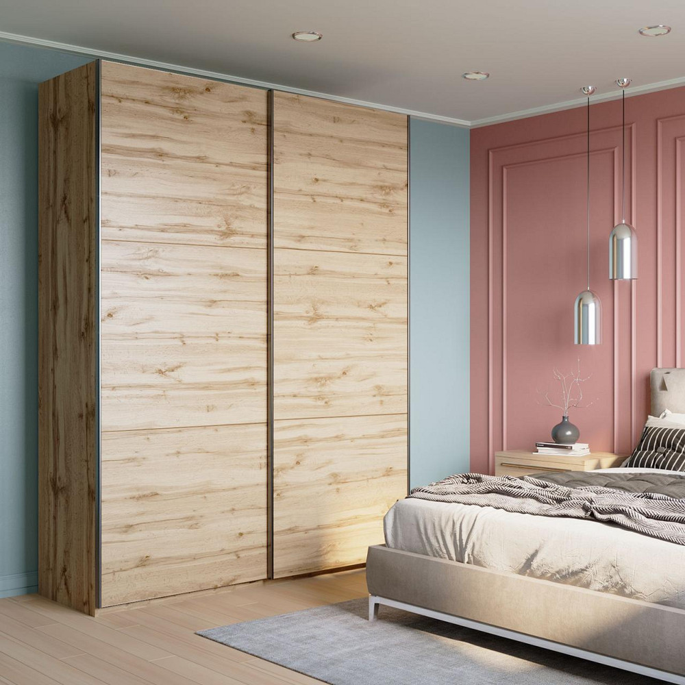 Шафа купе Doros G-Caiser Дуб Евок 2 ДСП / 3 частини 180х60х240 (DRS-011616) Дніпро - фото 1