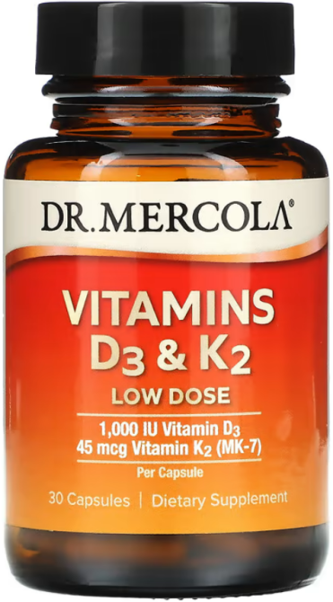 Вітамін Д3 та К2 Dr. Mercola Vitamins D3 & K2 30 капсул Київ - фото 1
