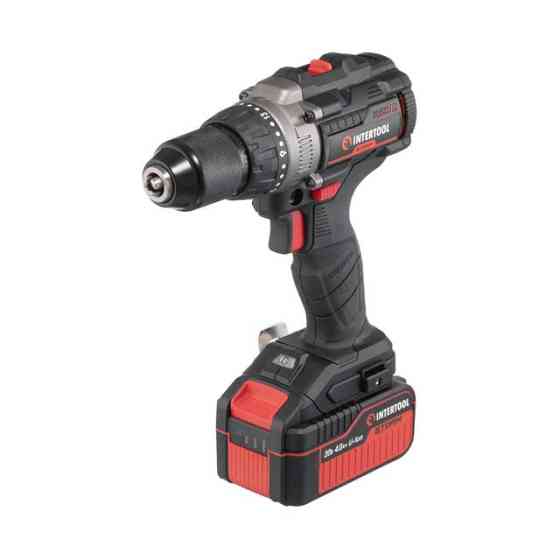 Дриль-шурупокрут акумуляторний ударний безщітковий 20 В, 100 Nm, 0-410/0-1800 об/хв, 2-13 мм, Li-ion, 4,0 Ач, ЗП 4 A, кейс Киев