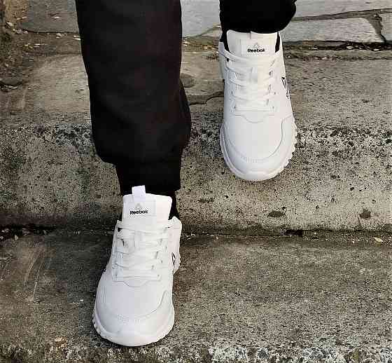 Кроссовки Reebok Белые Рибок Кожа Женские (размеры: 36,37,38,39) Днепр