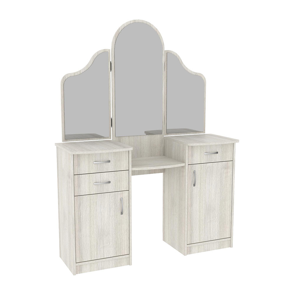 Стіл туалетний Трюмо Діана, Дуб Шамоні Світлий, 1200/420/1630 Львів - фото 1