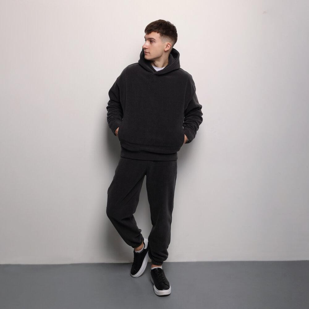 Темно-сірий костюм зимовий флісовий. Чоловічий теплий костюм Pobedov Mariot Київ - фото 3