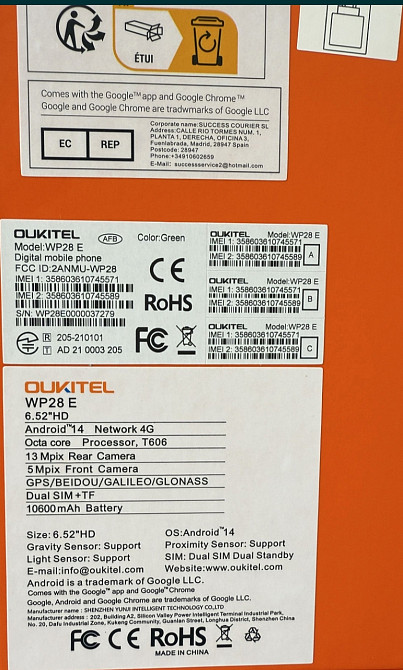 Смартфон Oukitel WP28Е 4+12 RAM /64GB Green,Black(Global Version) Київ - фото 5