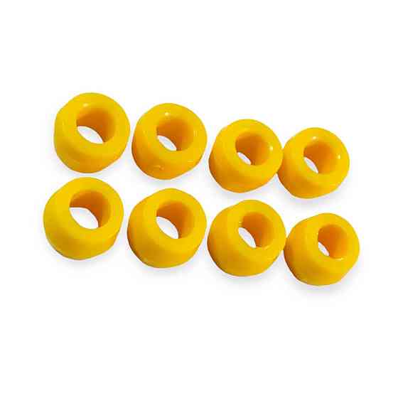Втулка 2101-2107, 2121 заднего полиуретан желтый (горох) (к-кт 8 шт) CS-20 амортизатора Мукачево