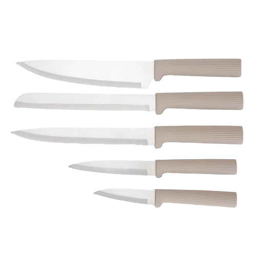 Набір ножів 10 предметів:(5шт + підставка + обробні дошки) MR-1412-BEIGE Maestro Житомир - фото 7