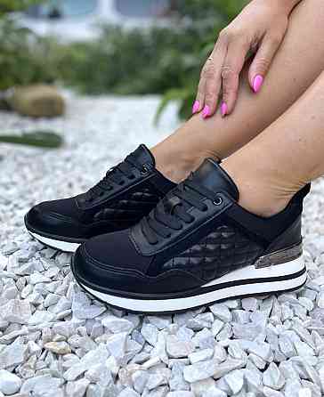 Stilli Снікерси жіночі STILLI чорні еко-шкіра платформа 36-40р. (116-1) Коломия