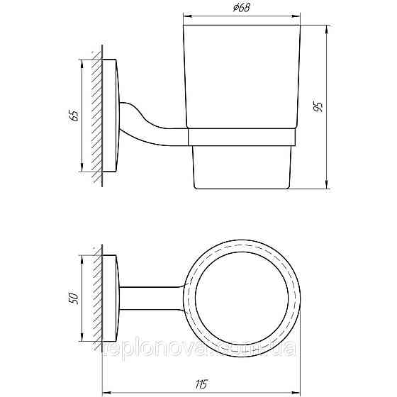 Стакан одинарный Perfect Sanitary Appliances RM 1101 Черновцы