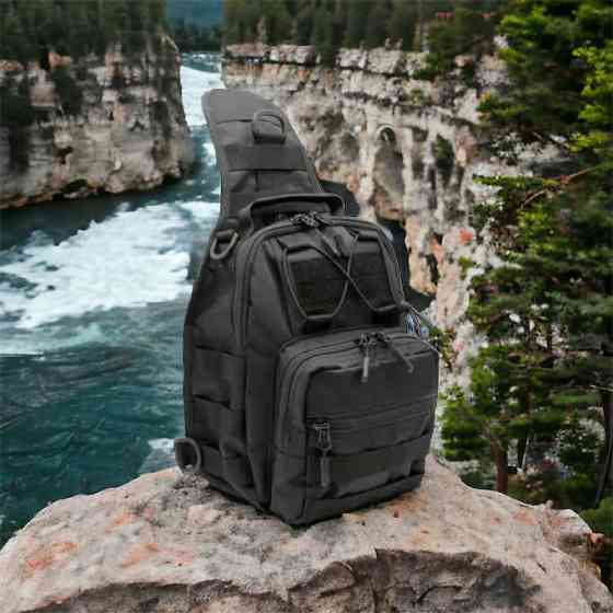 Тактическая сумка для мужчин на плечо, Сумка кобура наплечная Мужская кросс-боди TQ-33 Львов