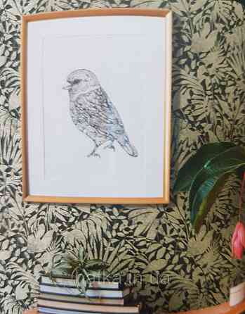 Шпалери вінілові на флізеліні AS creation TheBos 0.53х10 листя папороті монстери банана золотисте на чорному Київ