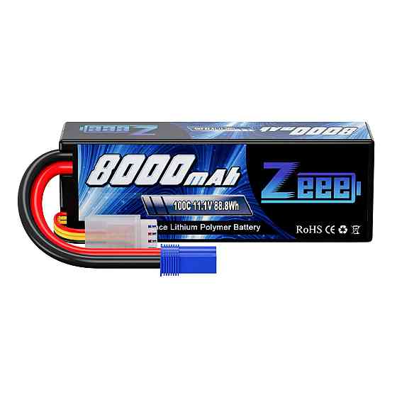 Акумулятор Zeee 11.1V 100C 8000mah 3S RC Li-po EC5 Київ