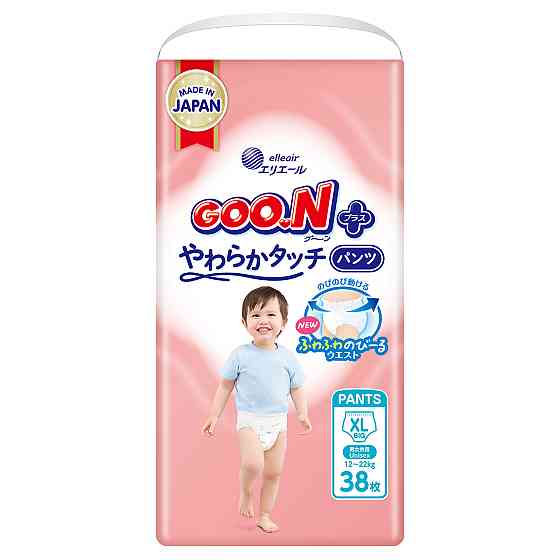 Трусики-підгузки Goo.N Plus для дітей (розмір 5(XL), 12-20 кг, 38 шт.) Дніпро