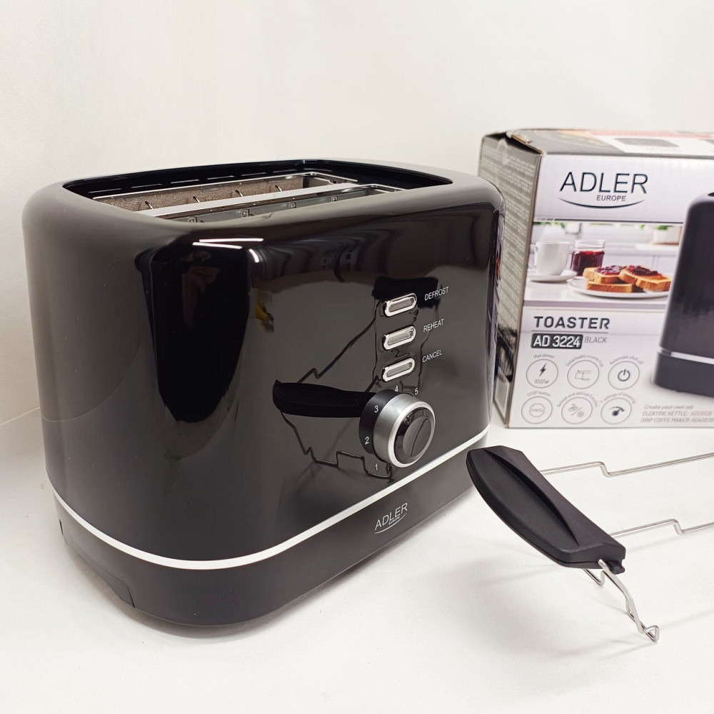 Вертикальний тостер для тостів Adler AD 3224 850Вт, Якісний сендвіч-тостер, Тостер для офісу та кафе PC-67 Львів - фото 5