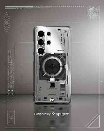 Чехол Spigen Ultra Hybrid MagFit для Galaxy S25 Ultra прозрачный магнитный Qi2 сертифицированный Neo One Киев