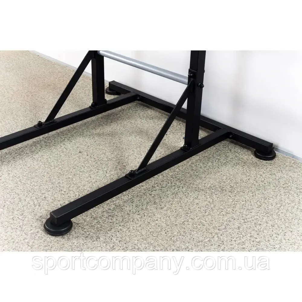 Шведская стенка передвижная Universal Black универсальная без креплений со скамьей для пресса турник брусья Каменское - изображение 8