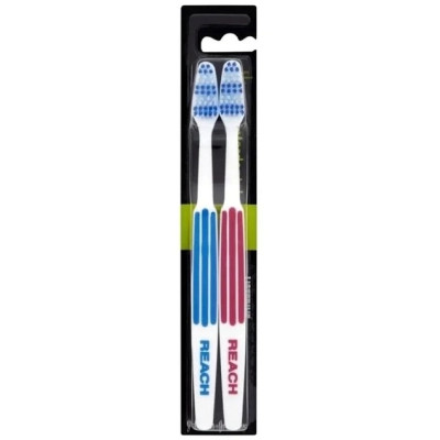Зубна щітка Reach Toothbrush Medium Twin Pack Interdental Червоно-синя 2 шт (8801051803371) Вінниця - фото 1