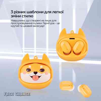 Наушники XoKo G05-face changing TWS Yellow (G05-YEL) Винница