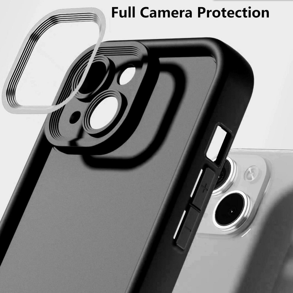 Силиконовый чехол для Xiaomi Redmi 12 4G тонкий лёгкий мягкий с защитой камеры антишок чёрный Киев - изображение 3