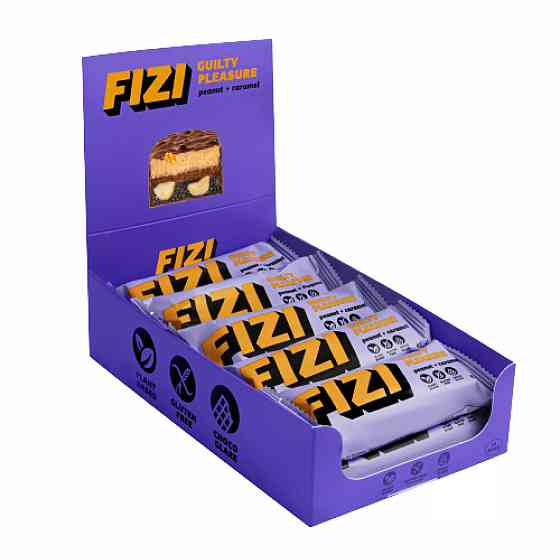 FIZI Chocolate Bar - 10х45g (Peanut-Caramel) Луцьк