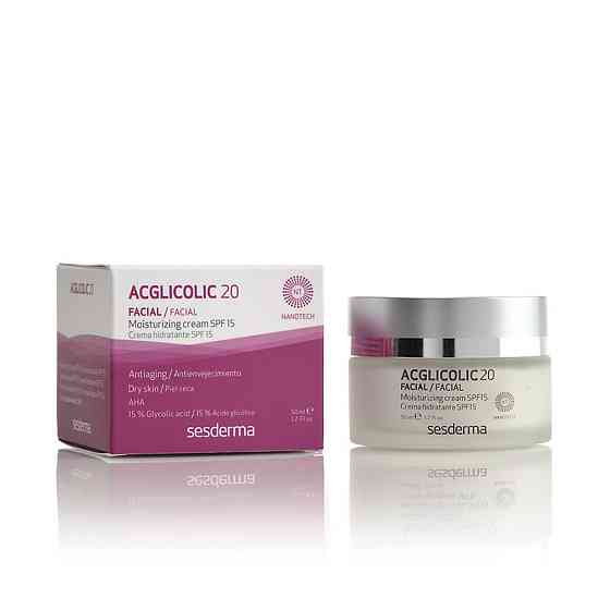 Сесдерма Acglicolic 20 Крем увлажняющий с гликолевой кислотой SPF15 Sesderma Acglicolic 20 Moisturizing cream Днепр