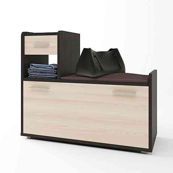 Тумба для обуви Эверест Тандем (левая) венге + дуб молочный (DTM-2646) Днепр