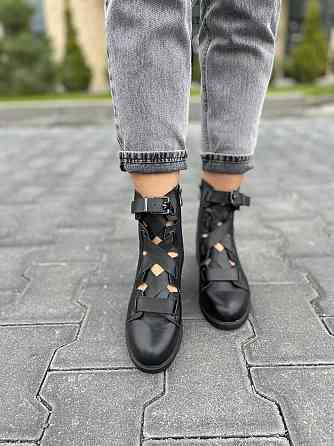 Olli Ботинки OLLI черные натуральная кожа весна-осень размер 36-38 (K-23-1055) Коломия