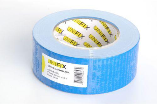 Лента клейкая армированная синяя 50мм*50м UNIFIX Ровно - изображение 1