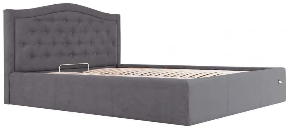 Кровать Двуспальная Scarlett VIP 180 х 190 см Мисти Dark Grey С дополнительной металлической цельносварной рамой Темно-серый Киев - изображение 3