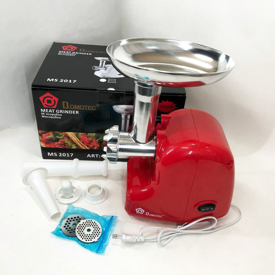М'ясорубка для кухні для фаршу Domotec MS-2017 2500 Вт, Кухонна м'ясорубка з реверсом FG-26 Івано-Франківськ - фото 9
