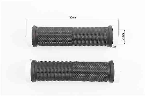 Ручки керма 130мм з затискачем Lock-On з двох сторін, чорно-білі FL-426 Киев