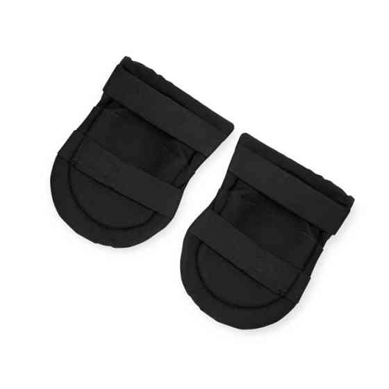 Наколінники поліестер, міцний пластик, м'які подушки, еластичні ремені, чорні Мукачево