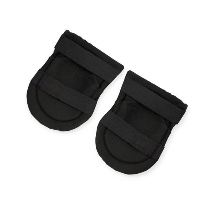 Наколінники поліестер, міцний пластик, м'які подушки, еластичні ремені, чорні Мукачево - фото 1