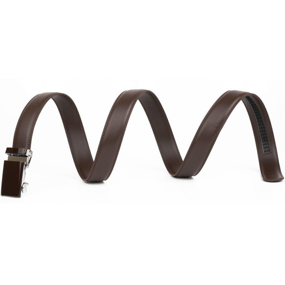 Ремень мужской c прямоугольной пряжкой Vintage 20311 Коричневый Киев - изображение 5