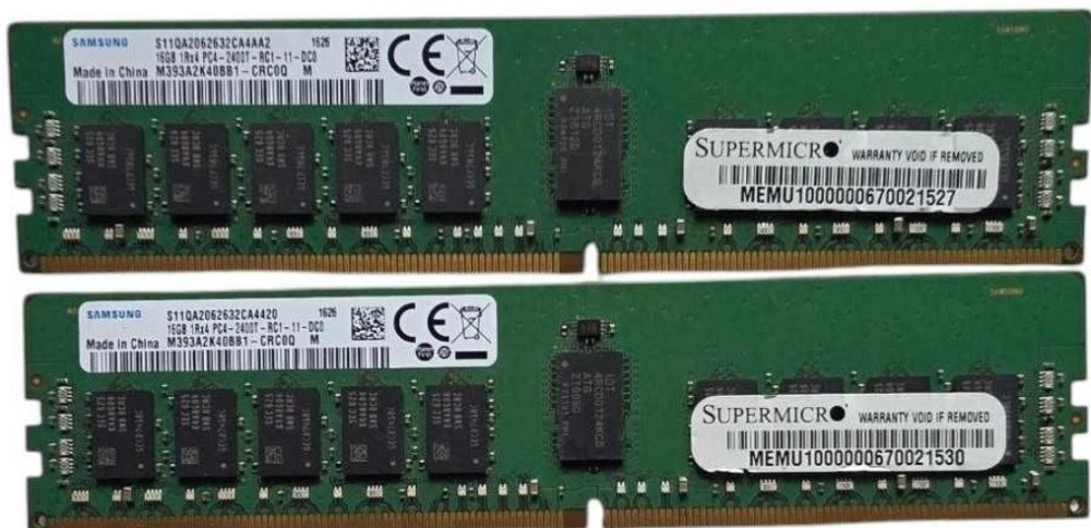 Серверная оперативная память 16Gb DDR4-2400 PC4-19200 (M393A2K40BB1-CRC) RDIMM ECC. Харьков - изображение 6