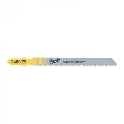 Полотно Milwaukee для лобзика T101BR, 75 мм/ крок зуба 2,5 мм, 5шт, зворотній різ (4932346079) Вінниця